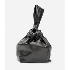 NEW LEMIZ women's mariposa bucket bag in black metallic